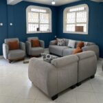 grey 7 seater modular sofa