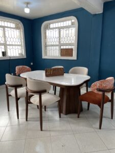 Marble 6 seater dining