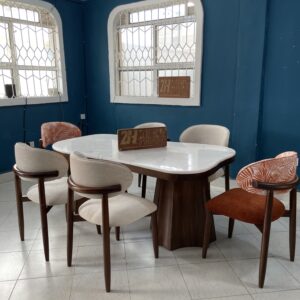 Marble 6 seater dining