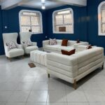 modern contemporary white 7 seater sofa set