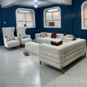 modern contemporary white 7 seater sofa set