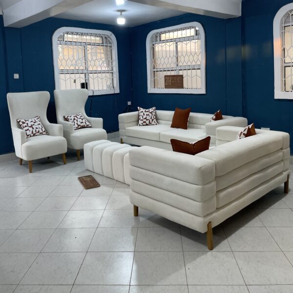 modern contemporary white 7 seater sofa set