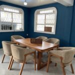 6 seater mahogany dining set