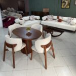 4 seater oval dining set
